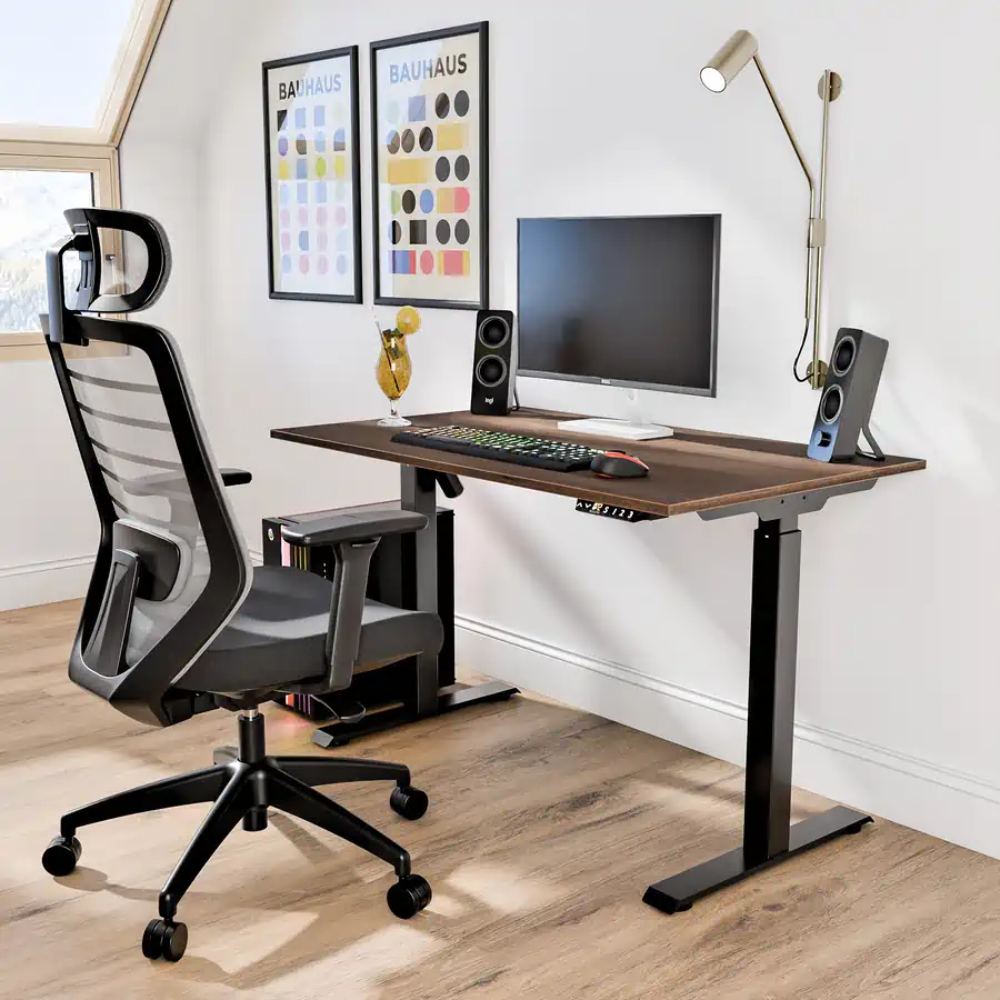 Aranżacja biurko elektryczne game - loft